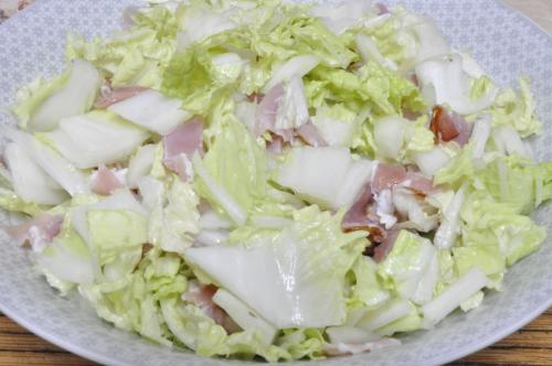 Jak uvařit pekingské zelí se schwarzwaldskou šunkou? Snadné recept, připravený za Do 30 minut